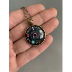 Collier Pendentif Wiccan pentacle élémentaire